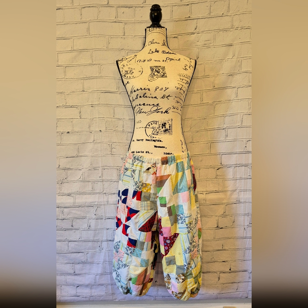 Patchwork Women's Bloomers Multi Colored NWT - image 1